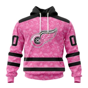 Hoodie NHL Detroit Red Wings Special Pink Fight Breast Cancer St2306 QTNHL080524A1647HD