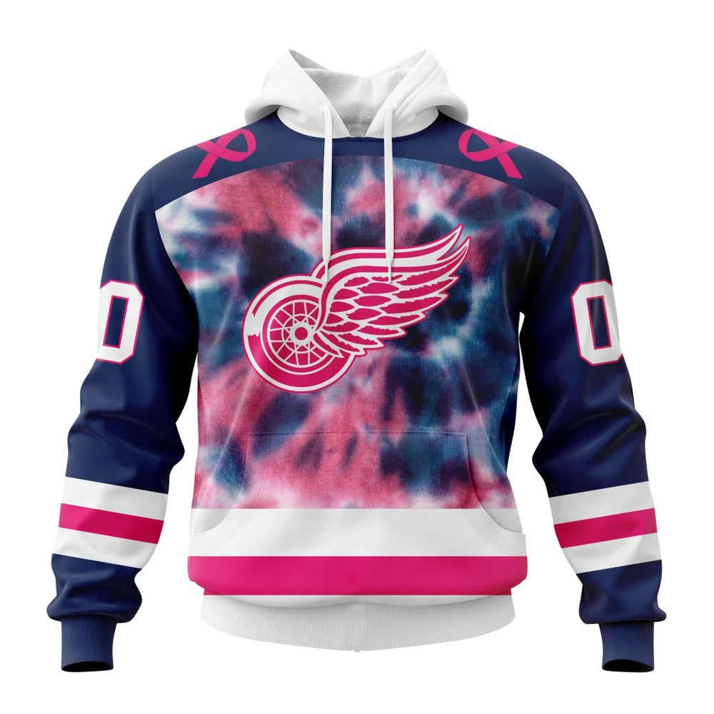 Hoodie NHL Detroit Red Wings Special Pink October Fight Breast Cancer St2303 QTNHL080524A1838HD