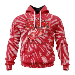 Hoodie NHL Detroit Red Wings Special Retro Vintage Tie Dye St2201 QTNHL080524A337HD