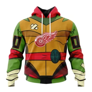 Hoodie NHL Detroit Red Wings Special Teenage Mutant Ninja Turtles Design St2301 QTNHL080524A2276HD