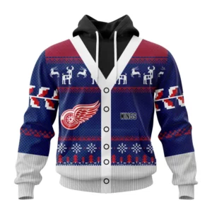 Hoodie NHL Detroit Red Wings, Specialized Chrismas Season QTNHL080524A2801HD