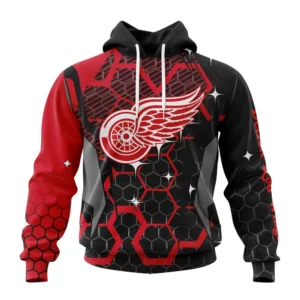 Hoodie NHL Detroit Red Wings, Specialized Design With Motocross Syle V0222 QTNHL080524A78HD