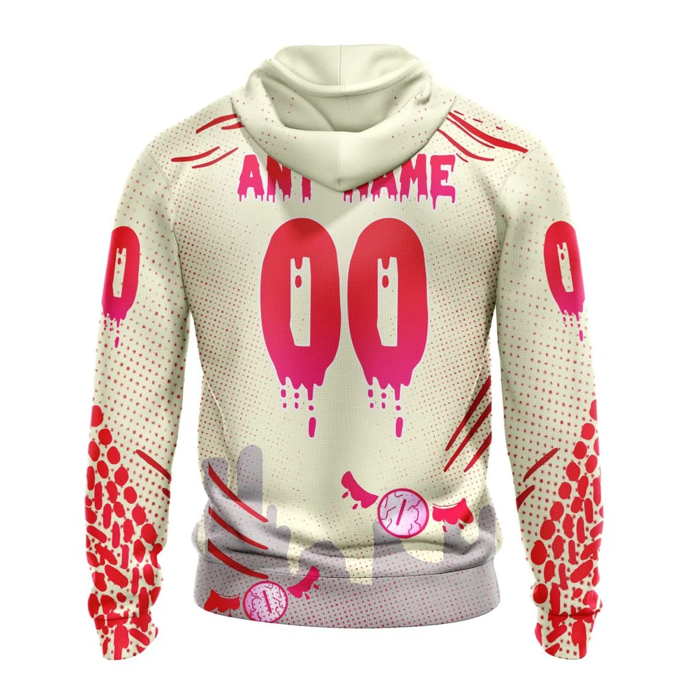 Hoodie NHL Detroit Red Wings, Specialized Jersey For Halloween Night QTNHL080524A3197HD - Image 2