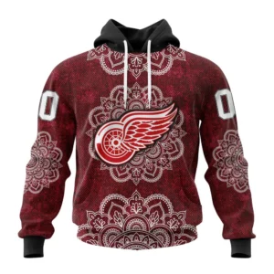 Hoodie NHL Detroit Red Wings, Specialized Mandala Style St2201 QTNHL080524A4058HD