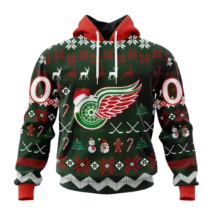 Hoodie NHL Detroit Red Wings, Specialized Unisex Christmas Is Coming QTNHL080524A2941HD