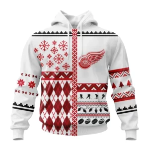 Hoodie NHL Detroit Red Wings, Specialized Unisex Christmas Is Coming V01 QTNHL080524A2915HD