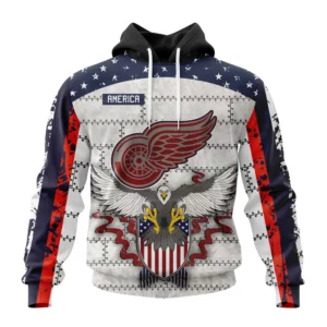 Hoodie NHL Detroit Red Wings, Specialized Unisex In Us Concepts V0222 QTNHL080524A2889HD