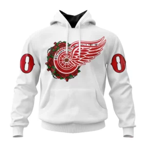 Hoodie NHL Detroit Red Wings, Specialized Unisex Kits Dia De Muertos QTNHL080524A2864HD