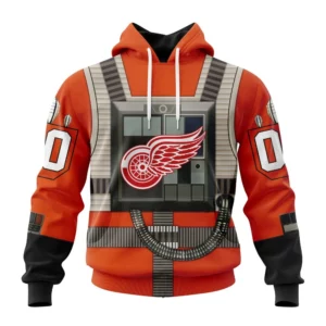 Hoodie NHL Detroit Red Wings Star Wars Rebel Pilot Design St2201 QTNHL080524A280HD