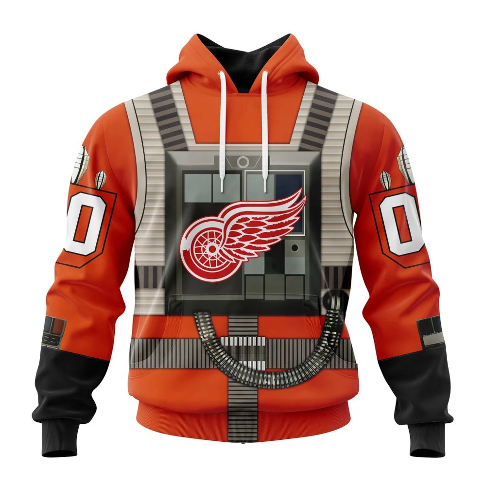 Hoodie NHL Detroit Red Wings Star Wars Rebel Pilot Design St2201 QTNHL080524A280HD