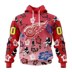 Hoodie NHL Detroit Red Wings X Hawaii Specialized Design For Hawaiia V0122 QTNHL080524A3773HD