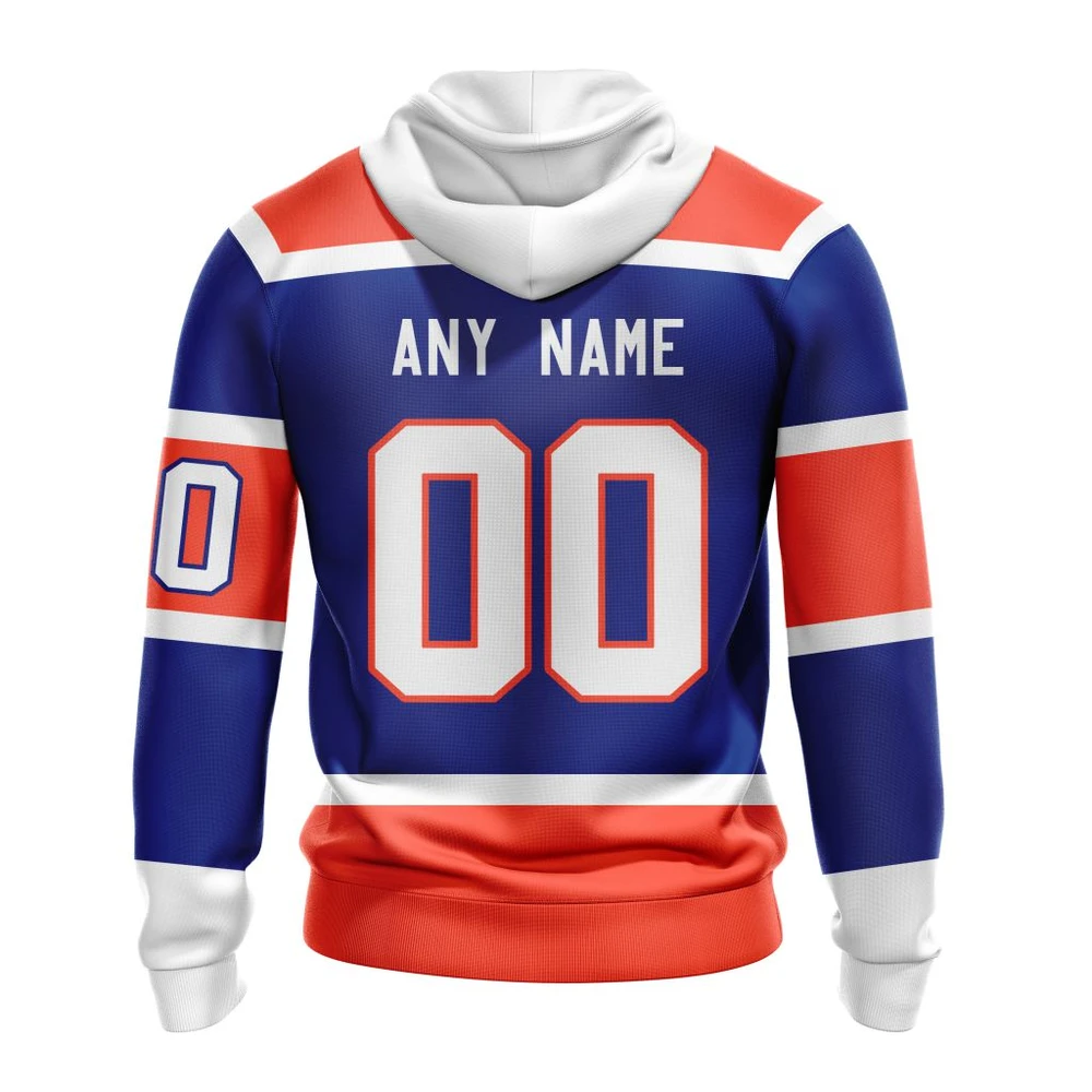 Hoodie NHL Edmonton Oilers Blue Heritage Classic QTNHL080524A44HD - Image 2