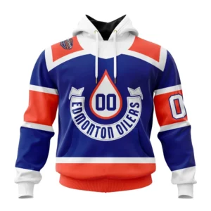 Hoodie NHL Edmonton Oilers Blue Heritage Classic QTNHL080524A44HD