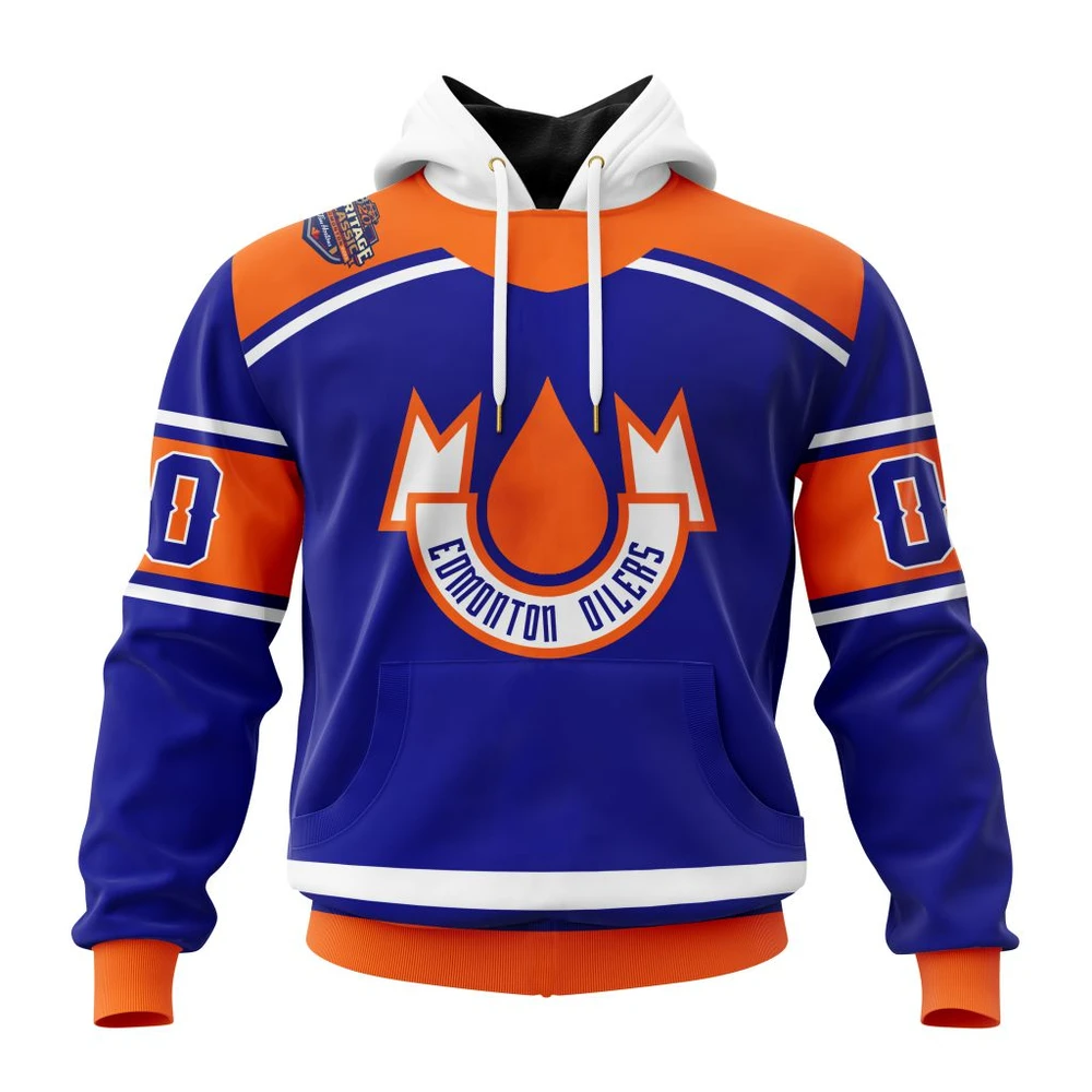 Hoodie NHL Edmonton Oilers Heritage Classic Concept QTNHL080524A1848HD
