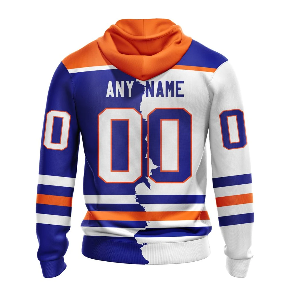 Hoodie NHL Edmonton Oilers Personalize Home Mix Away Kits QTNHL080524A92HD - Image 2