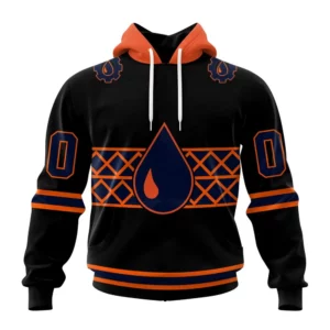 Hoodie NHL Edmonton Oilers Special Blackout Design St2401 QTNHL080524A603HD