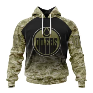 Hoodie NHL Edmonton Oilers Special Camo Design For Remembrance Day St2302 QTNHL080524A1781HD