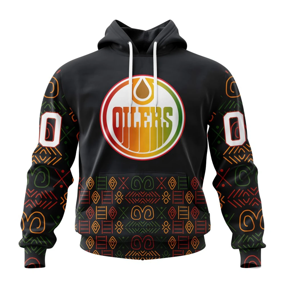 Hoodie NHL Edmonton Oilers Special Design For Black History Month St2401 QTNHL080524A1063HD