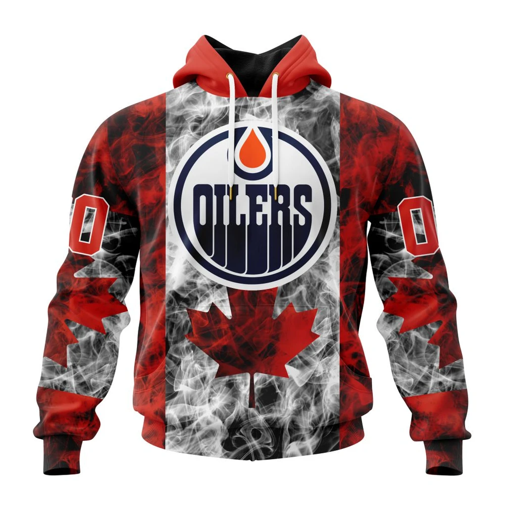 Hoodie NHL Edmonton Oilers Special Design For Canada Day St2401 QTNHL080524A493HD