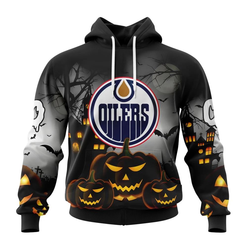 Hoodie NHL Edmonton Oilers Special Design For Halloween St2302 QTNHL080524A2001HD