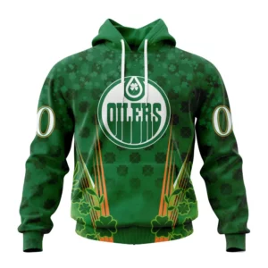Hoodie NHL Edmonton Oilers Special Design For St. Patrick&apos;s Day St2402 QTNHL080524A1155HD