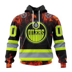 Hoodie NHL Edmonton Oilers Special Design Honoring Firefighters St2401 QTNHL080524A1095HD