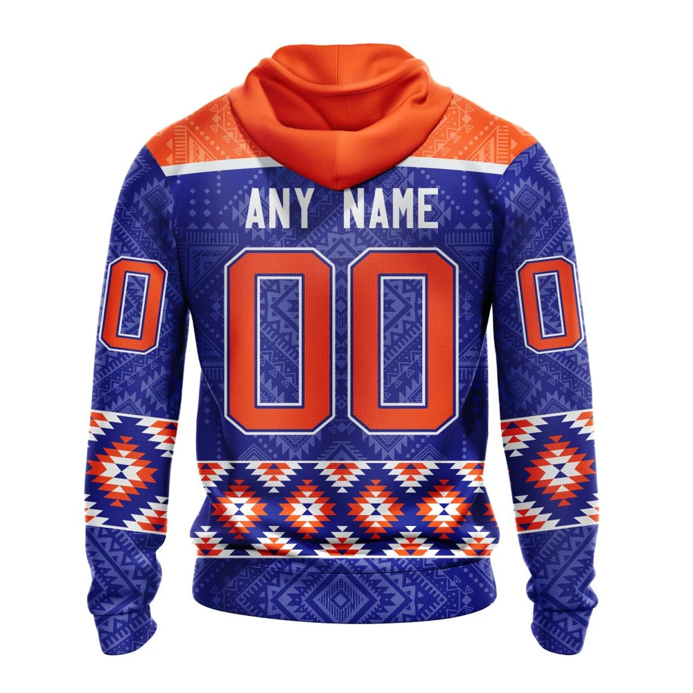 Hoodie NHL Edmonton Oilers Special Design With Native Pattern St2303 QTNHL080524A1392HD - Image 2