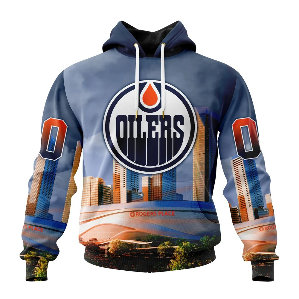 Hoodie NHL Edmonton Oilers Special Design With Rogers Place St2401 QTNHL080524A722HD