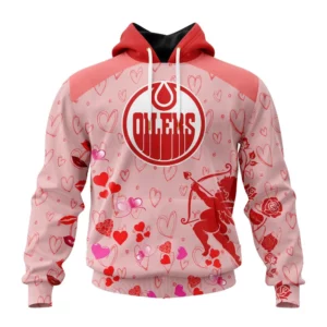 Hoodie NHL Edmonton Oilers Special Gift For Valentines Day St2402 QTNHL080524A968HD