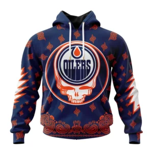 Hoodie NHL Edmonton Oilers Special Grateful Dead Design St2303 QTNHL080524A1914HD