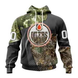 Hoodie NHL Edmonton Oilers Special Hunting Camo Design St2302 QTNHL080524A180HD