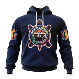 Hoodie NHL Edmonton Oilers Special Indigenous Celebration QTNHL080524A4HD