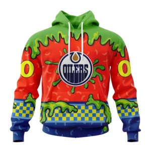 Hoodie NHL Edmonton Oilers Special Nickelodeon Design St2301 QTNHL080524A1186HD