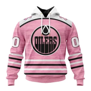 Hoodie NHL Edmonton Oilers Special Pink Fight Breast Cancer Design St2304 QTNHL080524A1749HD