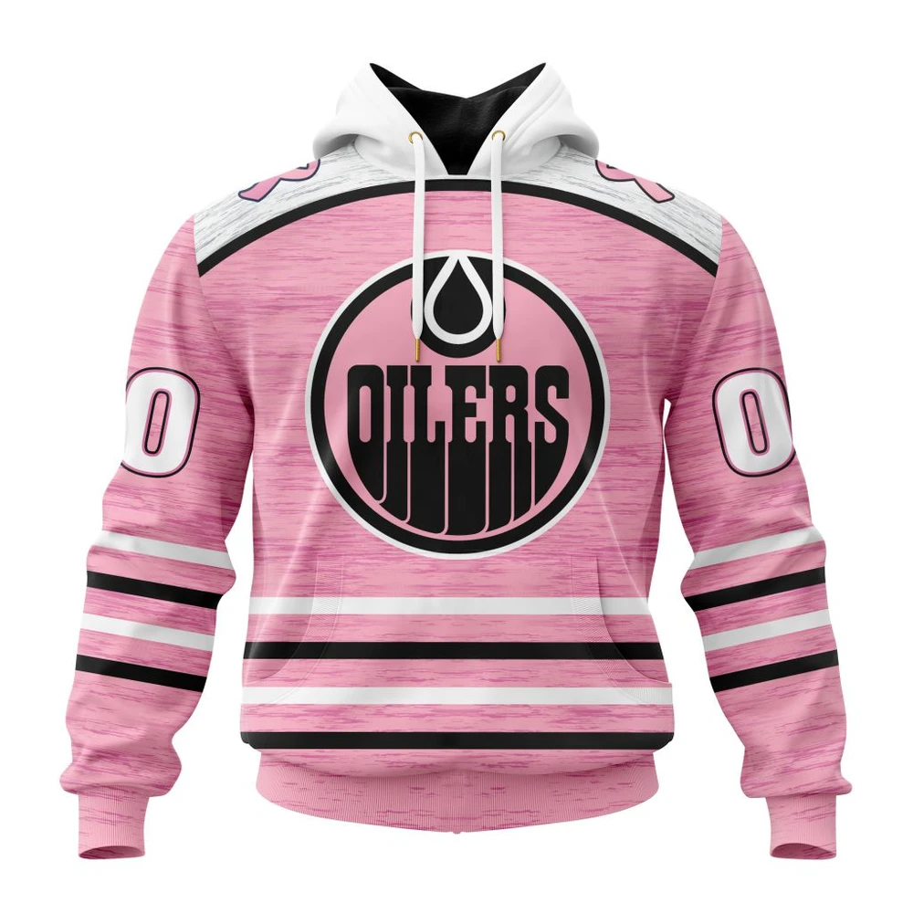 Hoodie NHL Edmonton Oilers Special Pink Fight Breast Cancer Design St2304 QTNHL080524A1749HD