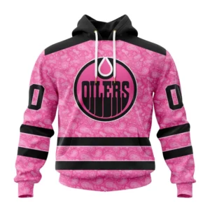 Hoodie NHL Edmonton Oilers Special Pink Fight Breast Cancer St2306 QTNHL080524A1645HD