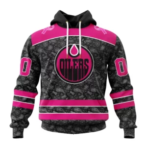 Hoodie NHL Edmonton Oilers Special Pink In The Rink Fight Breast Cancer St2301 QTNHL080524A2087HD