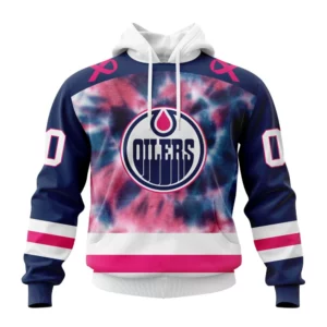 Hoodie NHL Edmonton Oilers Special Pink October Fight Breast Cancer St2303 QTNHL080524A100HD