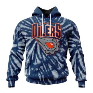 Hoodie NHL Edmonton Oilers Special Retro Vintage Tie Dye St2201 QTNHL080524A134HD