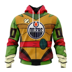 Hoodie NHL Edmonton Oilers Special Teenage Mutant Ninja Turtles Design St2301 QTNHL080524A2274HD