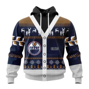 Hoodie NHL Edmonton Oilers, Specialized Chrismas Season QTNHL080524A2799HD