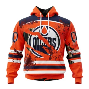 Hoodie NHL Edmonton Oilers, Specialized Design Jersey With Your Ribs For Halloween QTNHL080524A387HD