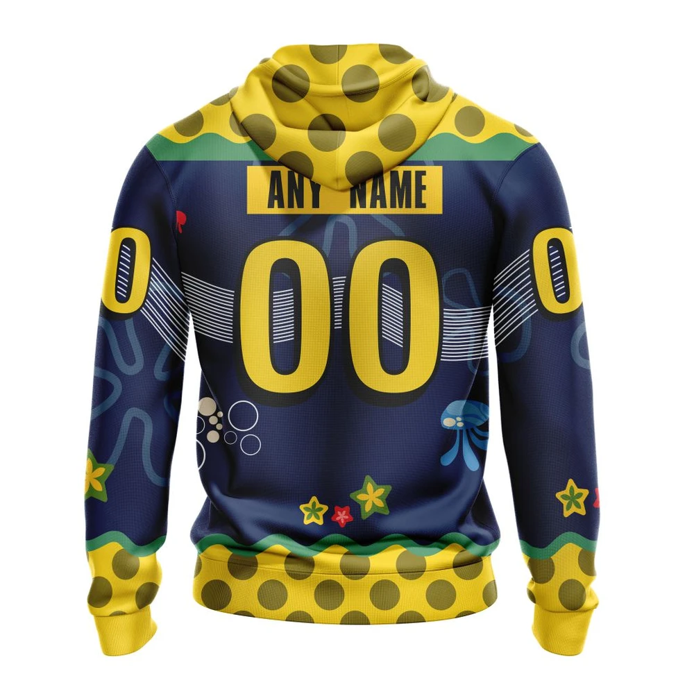 Hoodie NHL Edmonton Oilers Specialized Jersey With Spongebob QTNHL080524A152HD - Image 2