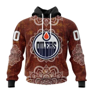 Hoodie NHL Edmonton Oilers, Specialized Mandala Style St2201 QTNHL080524A430HD