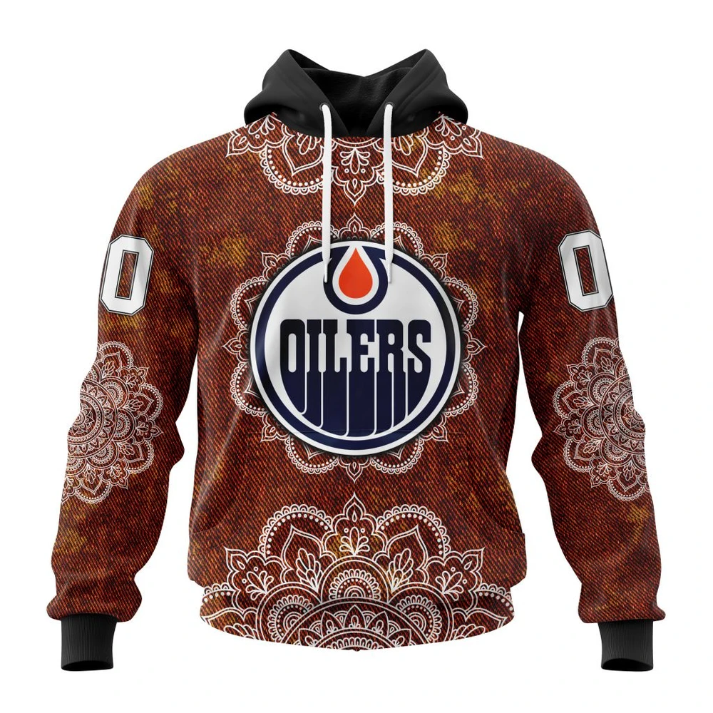 Hoodie NHL Edmonton Oilers, Specialized Mandala Style St2201 QTNHL080524A430HD