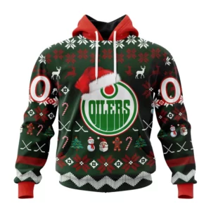 Hoodie NHL Edmonton Oilers, Specialized Unisex Christmas Is Coming QTNHL080524A322HD