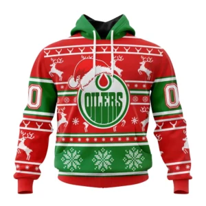 Hoodie NHL Edmonton Oilers, Specialized Unisex Christmas Is Coming V02 QTNHL080524A2964HD