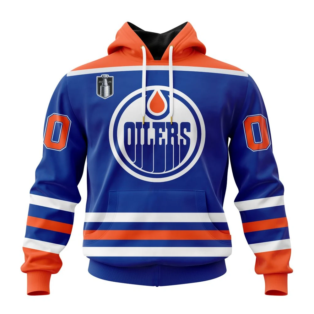 Hoodie NHL Edmonton Oilers Stanley Cup Final Home Kits QTNHL080524A542HD