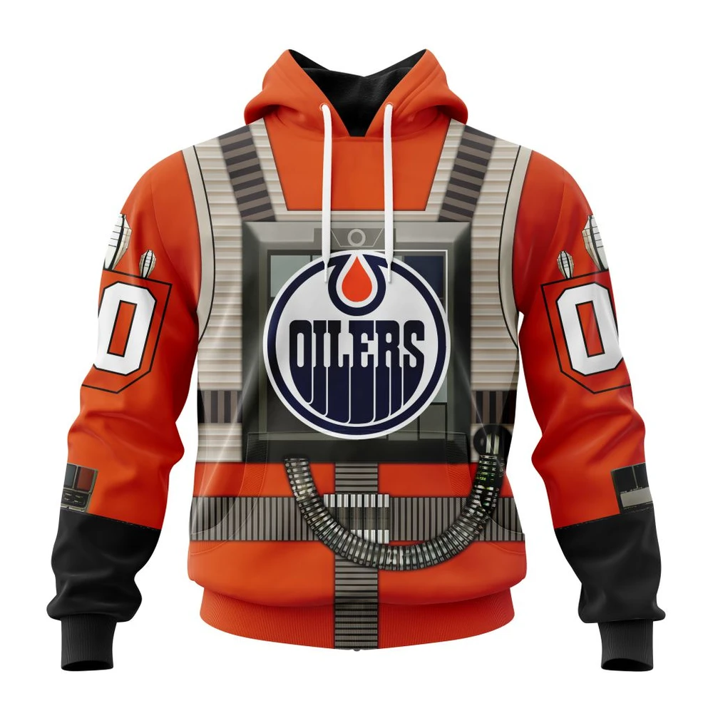 Hoodie NHL Edmonton Oilers Star Wars Rebel Pilot Design St2201 QTNHL080524A279HD