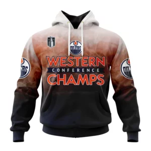 Hoodie NHL Edmonton Oilers Western Conference Champions St2405 QTNHL080524A537HD